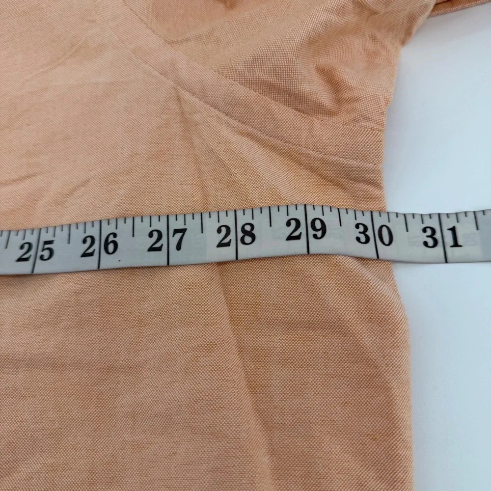 Polo Ralph Lauren Button Down Mens 2XB Peach Classic Fit Oxford Pony Logo LS